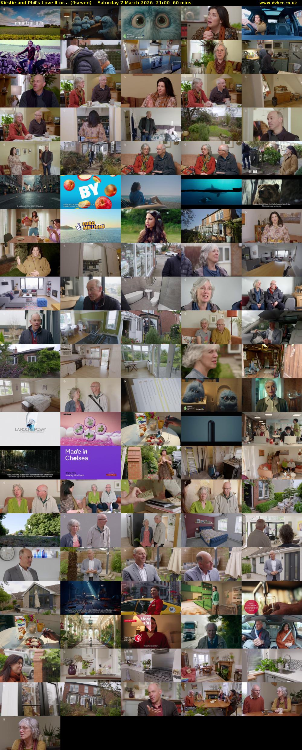 Kirstie and Phil's Love It or... (4seven) Saturday 7 March 2026 21:00 - 22:00