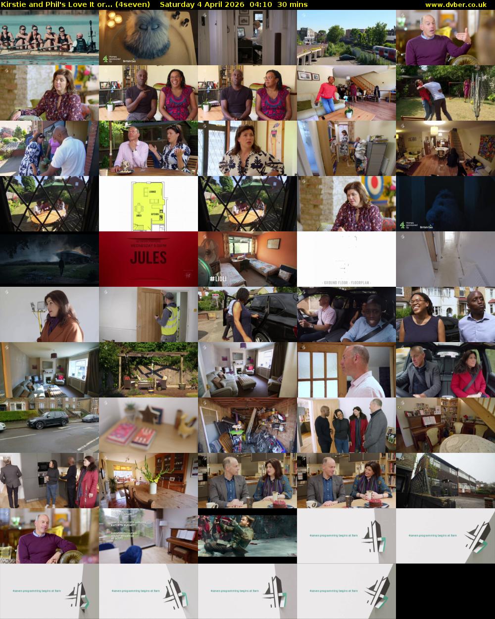 Kirstie and Phil's Love It or... (4seven) Saturday 4 April 2026 04:10 - 04:40