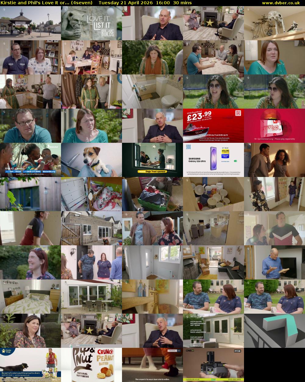 Kirstie and Phil's Love It or... (4seven) Tuesday 21 April 2026 16:00 - 16:30