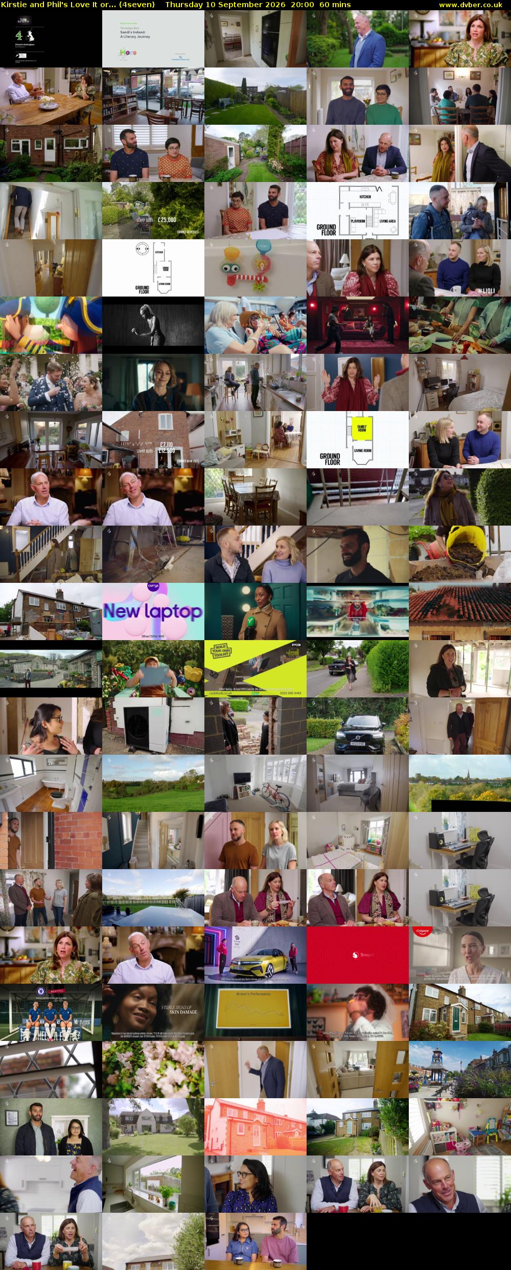 Kirstie and Phil's Love It or... (4seven) Thursday 10 September 2026 20:00 - 21:00