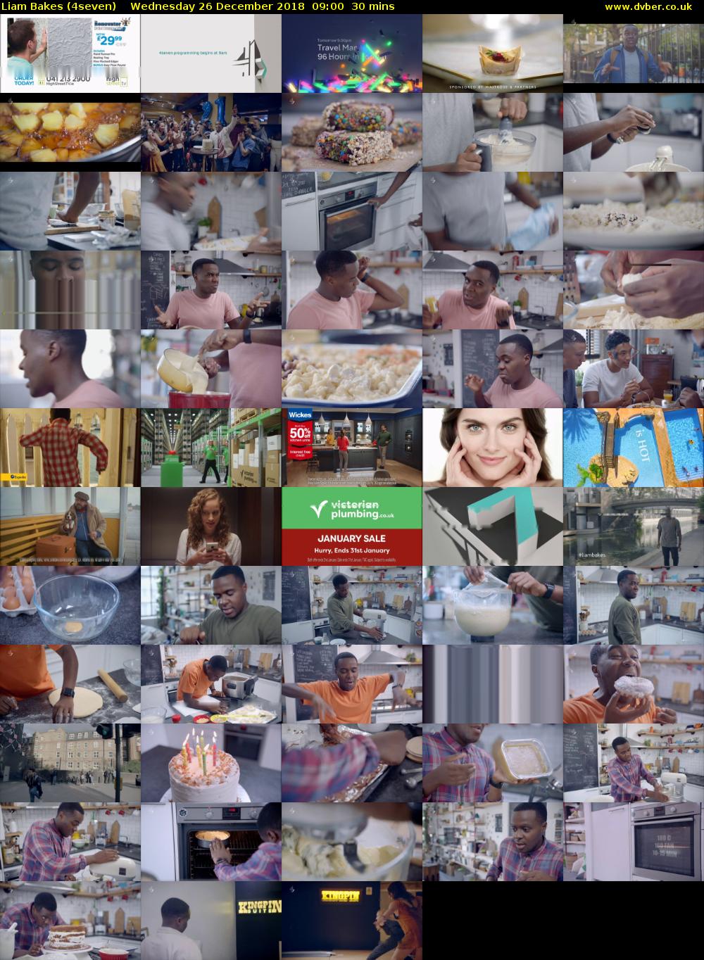 Liam Bakes (4seven) Wednesday 26 December 2018 09:00 - 09:30