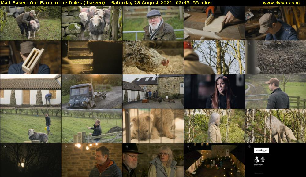 Matt Baker: Our Farm in the Dales (4seven) Saturday 28 August 2021 03:45 - 04:40