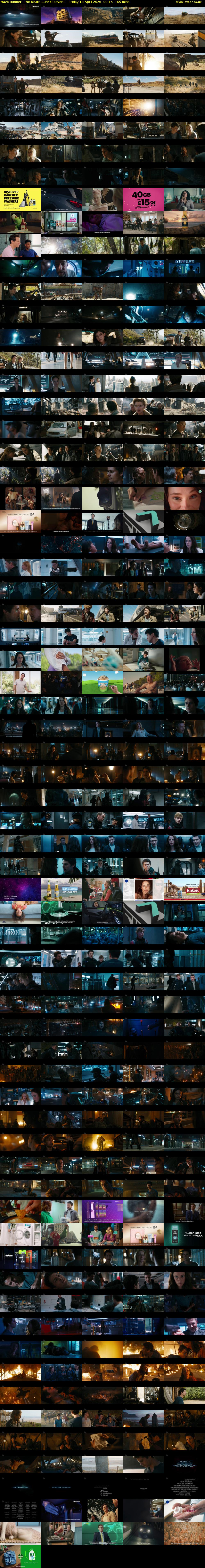 Maze Runner: The Death Cure (4seven) Friday 18 April 2025 00:15 - 03:00