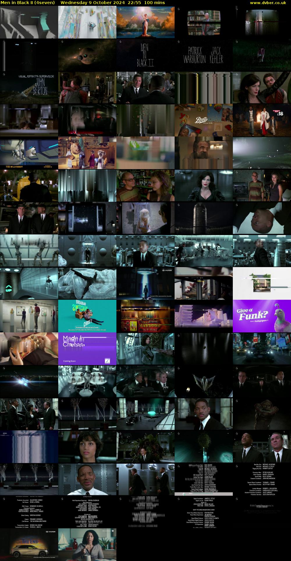 Men in Black II (4seven) Wednesday 9 October 2024 22:55 - 00:35