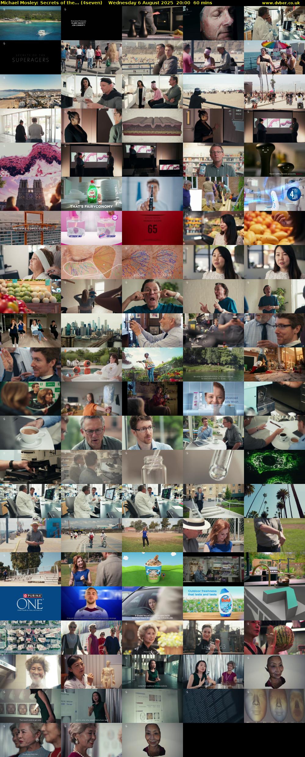 Michael Mosley: Secrets of the... (4seven) Wednesday 6 August 2025 20:00 - 21:00