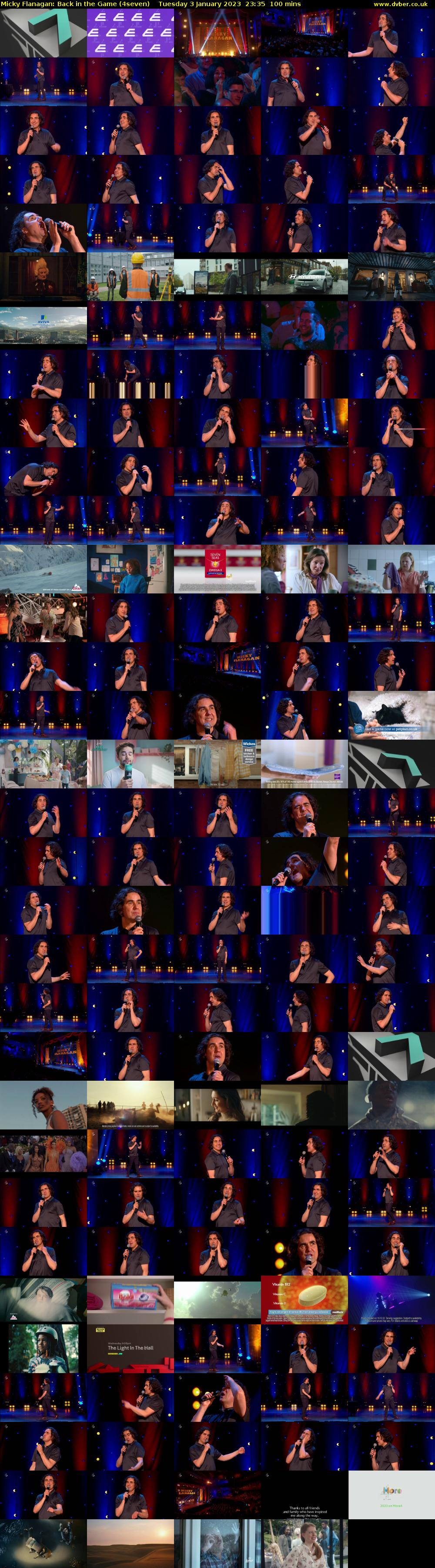 Micky Flanagan: Back in the Game (4seven) Tuesday 3 January 2023 23:35 - 01:15