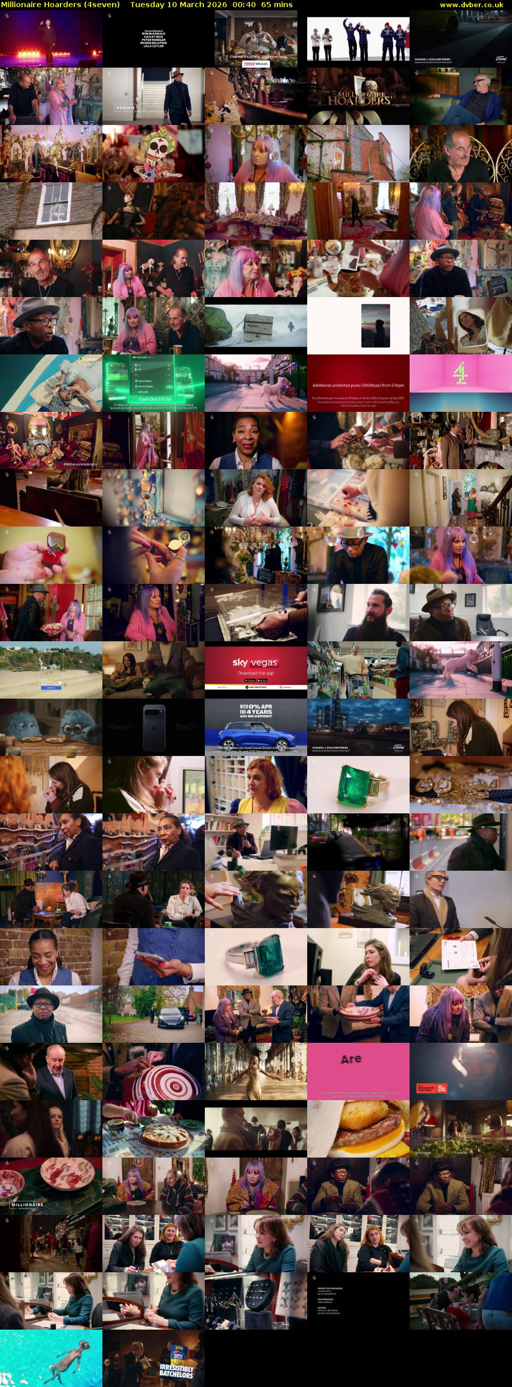 Millionaire Hoarders (4seven) Tuesday 10 March 2026 00:40 - 01:45