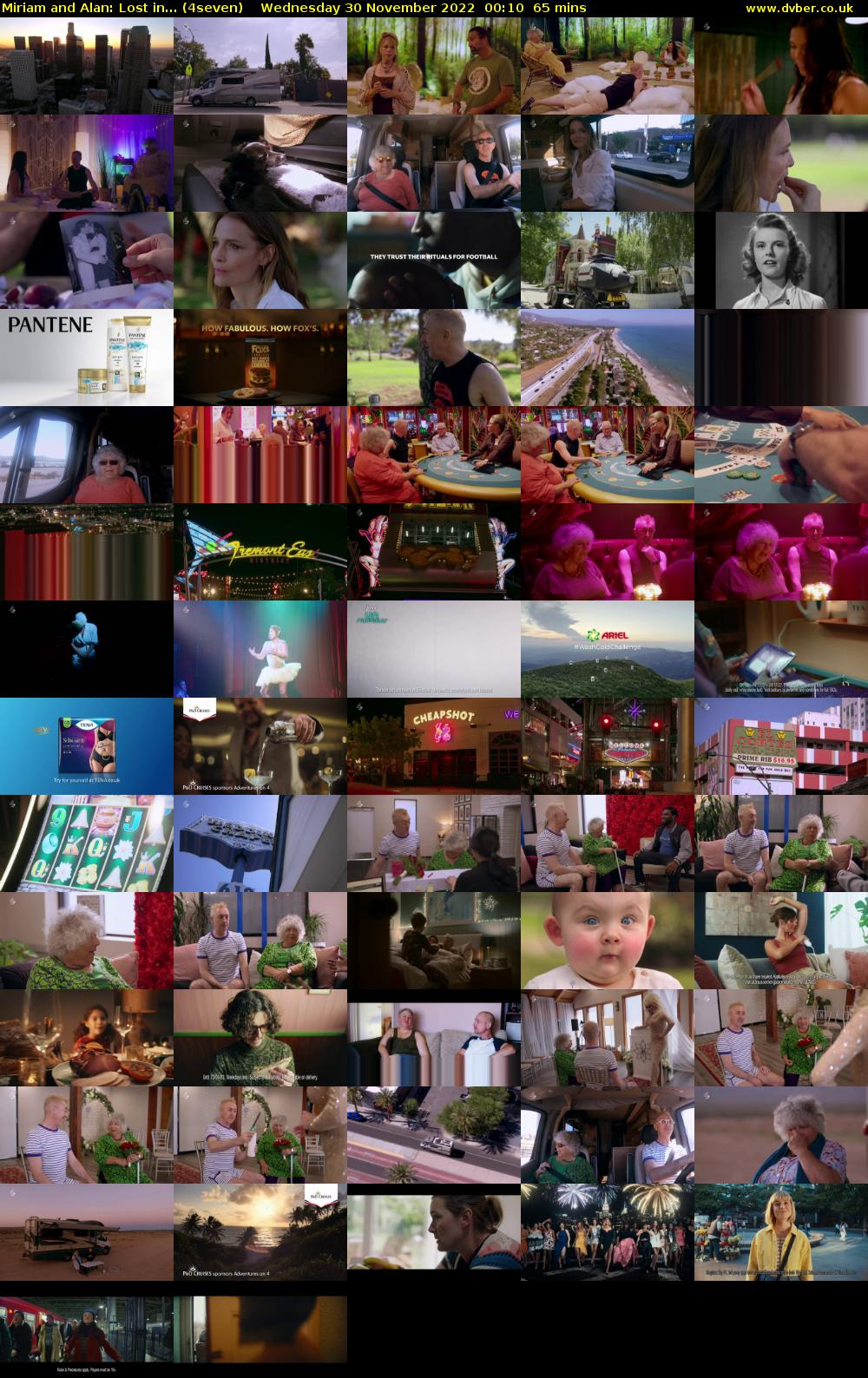 Miriam and Alan: Lost in... (4seven) Wednesday 30 November 2022 00:10 - 01:15