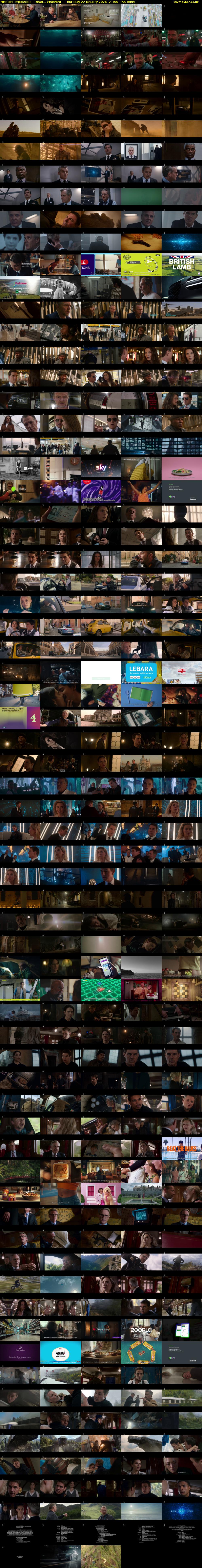 Mission: Impossible - Dead... (4seven) Thursday 22 January 2026 21:00 - 00:10
