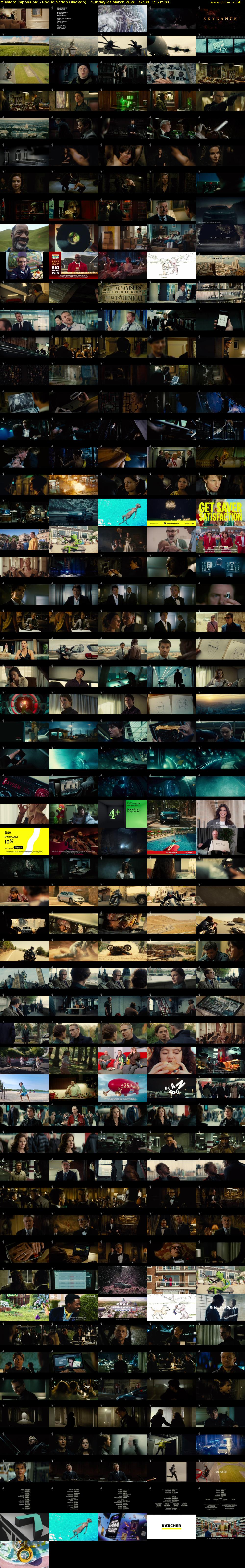 Mission: Impossible - Rogue Nation (4seven) Sunday 22 March 2026 22:00 - 00:35