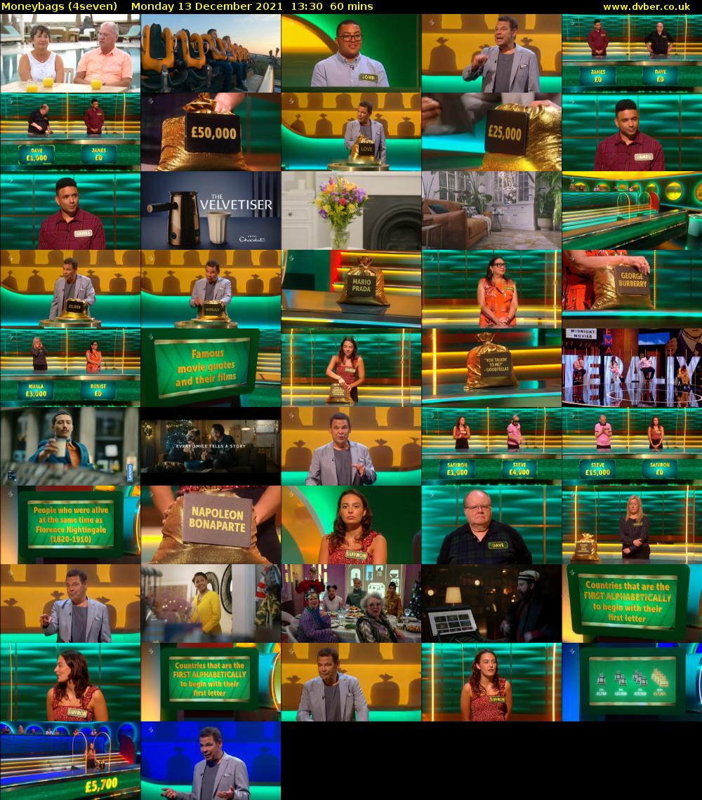 Moneybags (4seven) Monday 13 December 2021 13:30 - 14:30