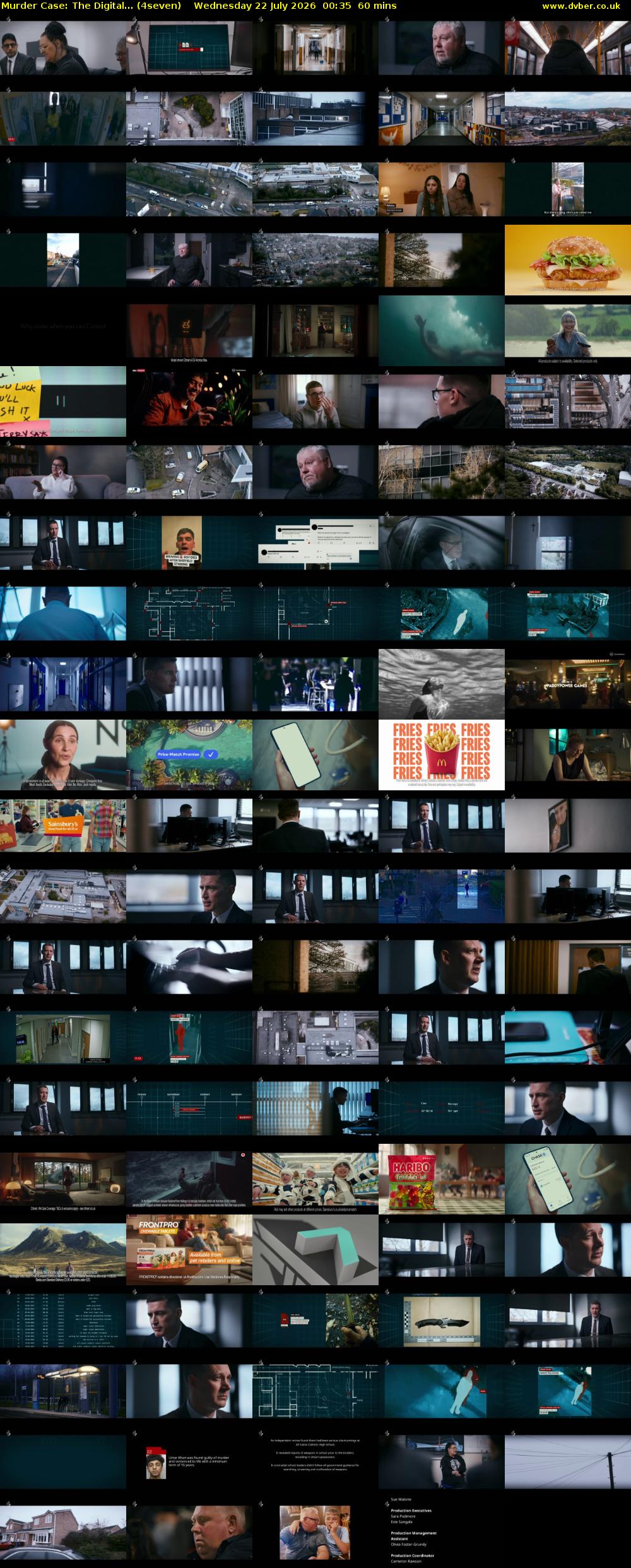 Murder Case: The Digital... (4seven) Wednesday 22 July 2026 00:35 - 01:35