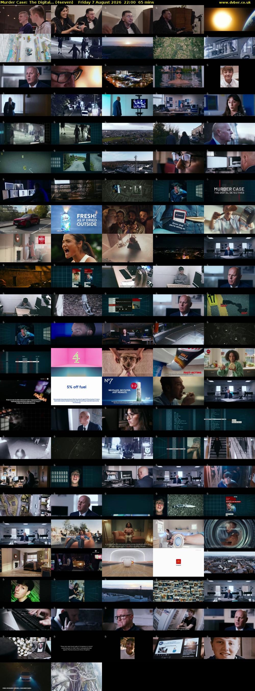 Murder Case: The Digital... (4seven) Friday 7 August 2026 22:00 - 23:05