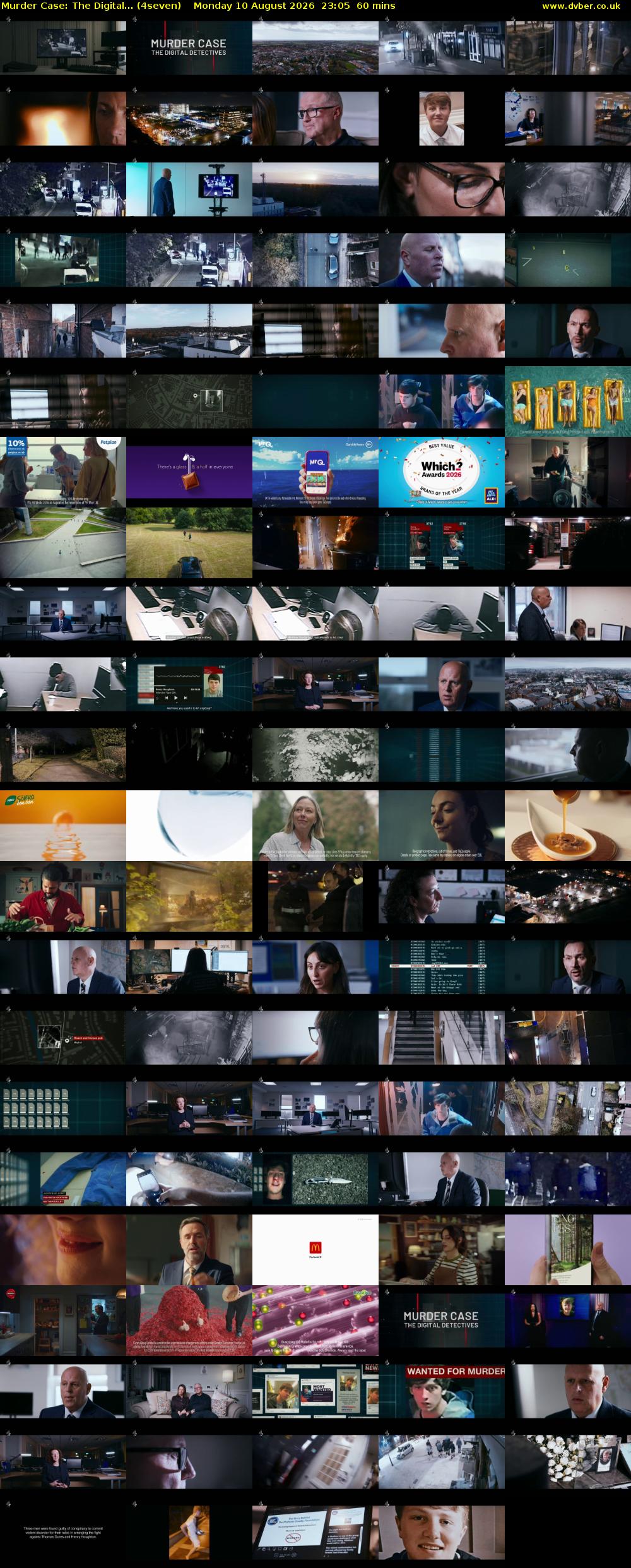 Murder Case: The Digital... (4seven) Monday 10 August 2026 23:05 - 00:05