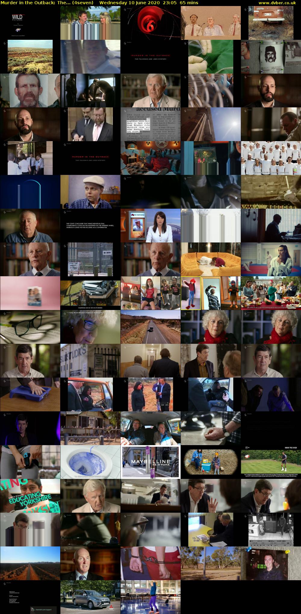 Murder in the Outback: The... (4seven) Wednesday 10 June 2020 23:05 - 00:10