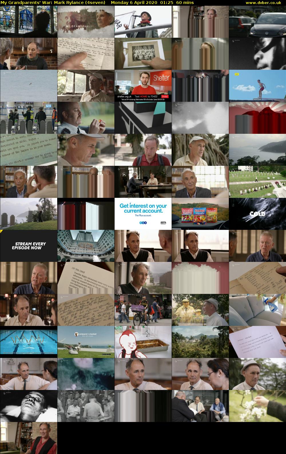 My Grandparents' War: Mark Rylance (4seven) Monday 6 April 2020 01:25 - 02:25