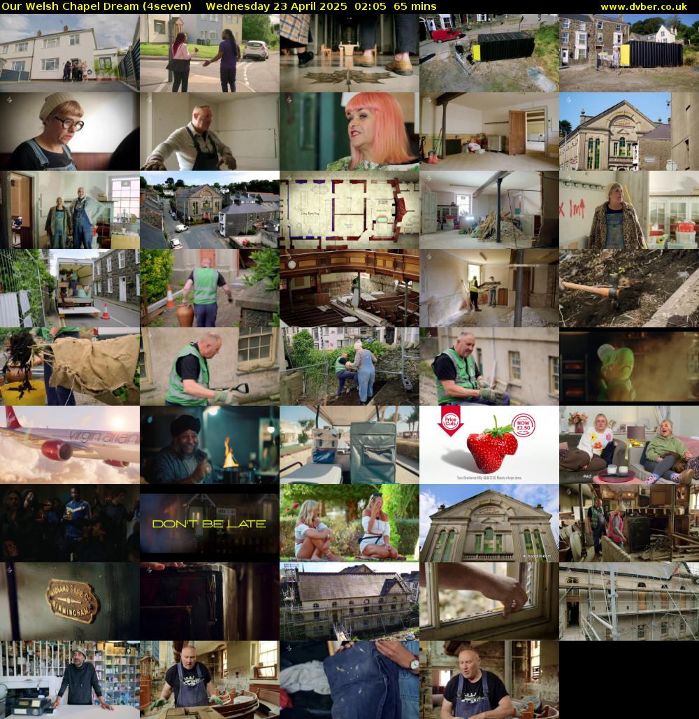 Our Welsh Chapel Dream (4seven) Wednesday 23 April 2025 02:05 - 03:10