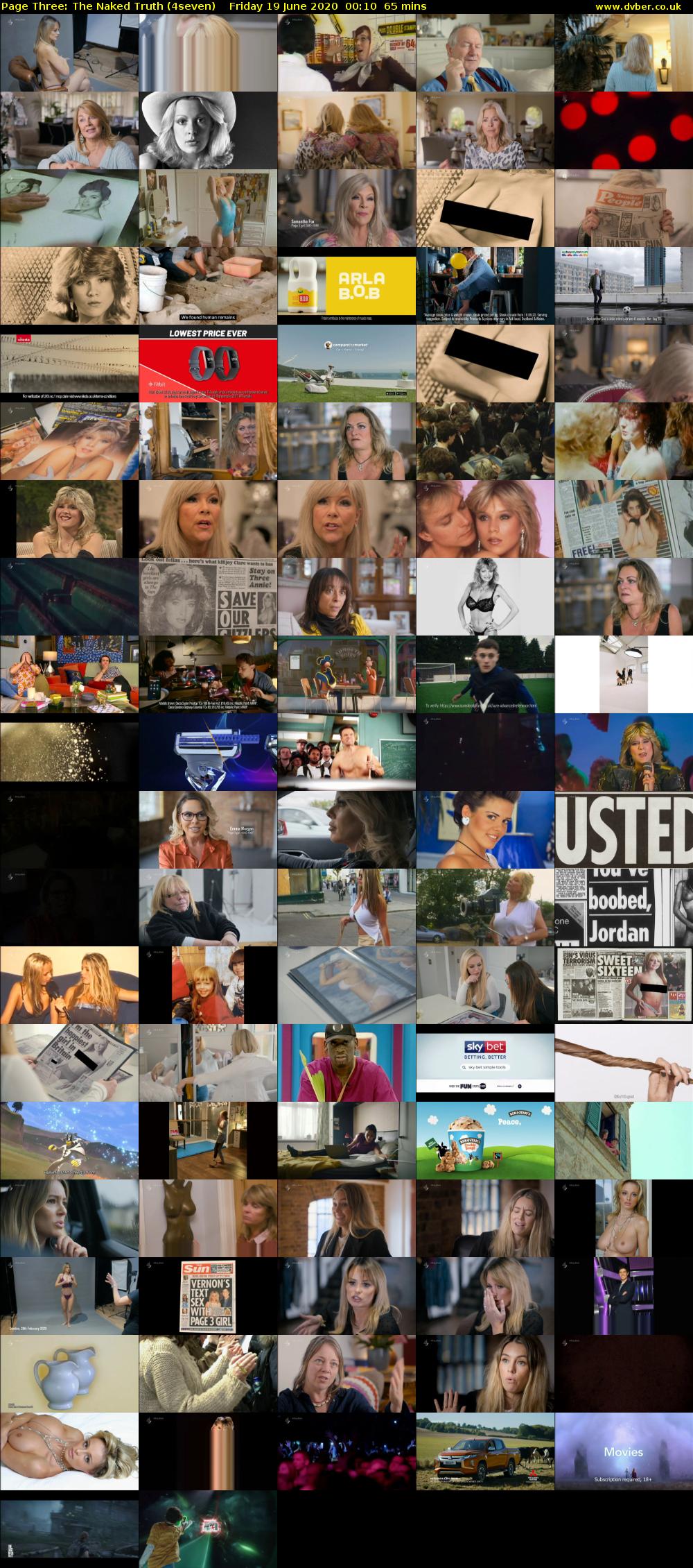 Page Three: The Naked Truth (4seven) Friday 19 June 2020 00:10 - 01:15