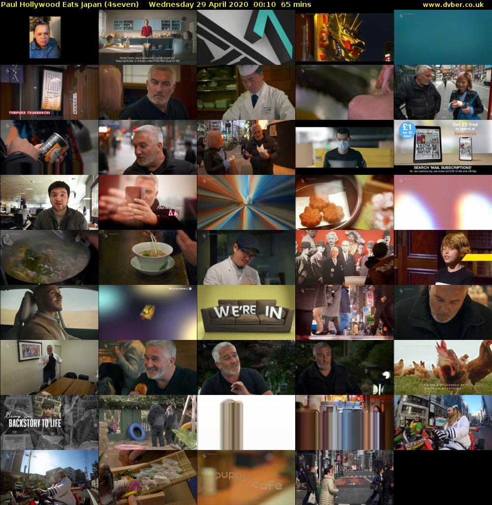 Paul Hollywood Eats Japan (4seven) Wednesday 29 April 2020 00:10 - 01:15