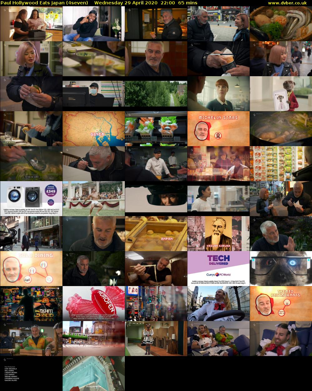Paul Hollywood Eats Japan (4seven) Wednesday 29 April 2020 22:00 - 23:05