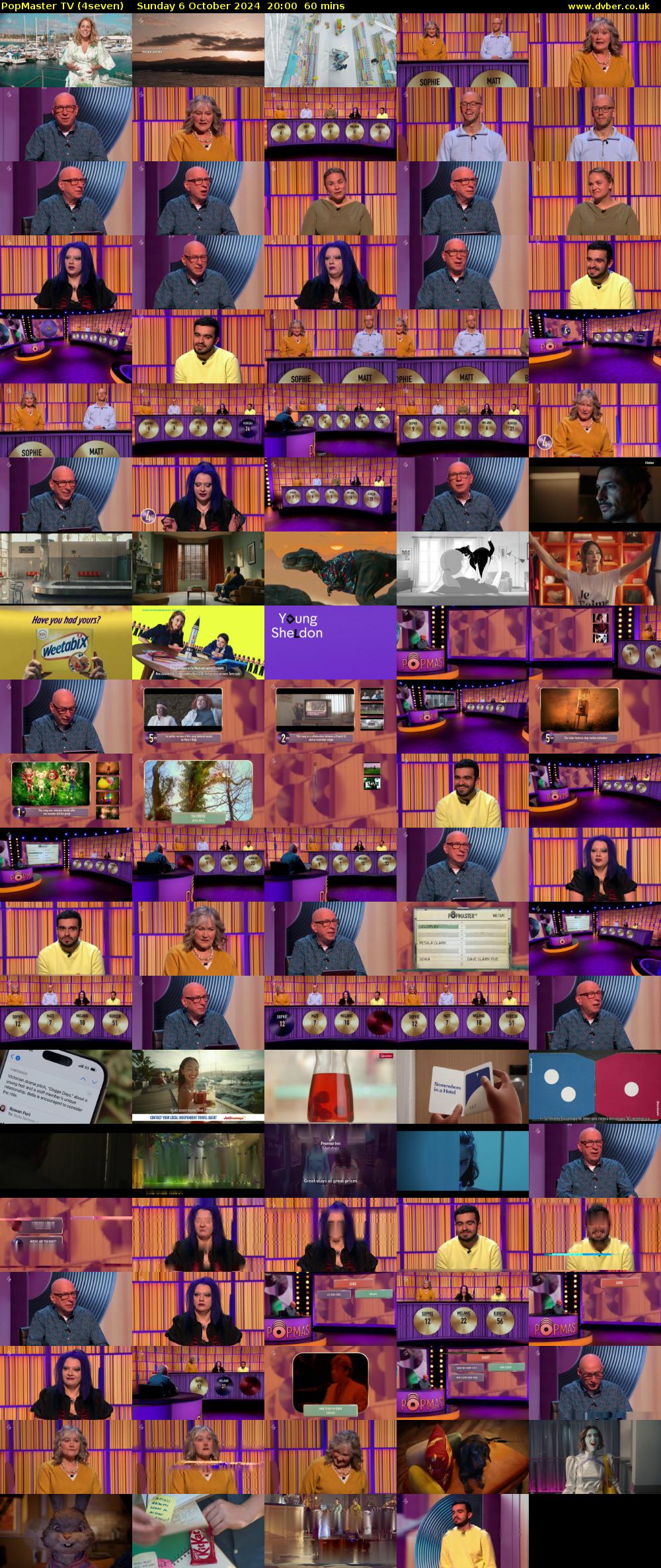 PopMaster TV (4seven) Sunday 6 October 2024 20:00 - 21:00