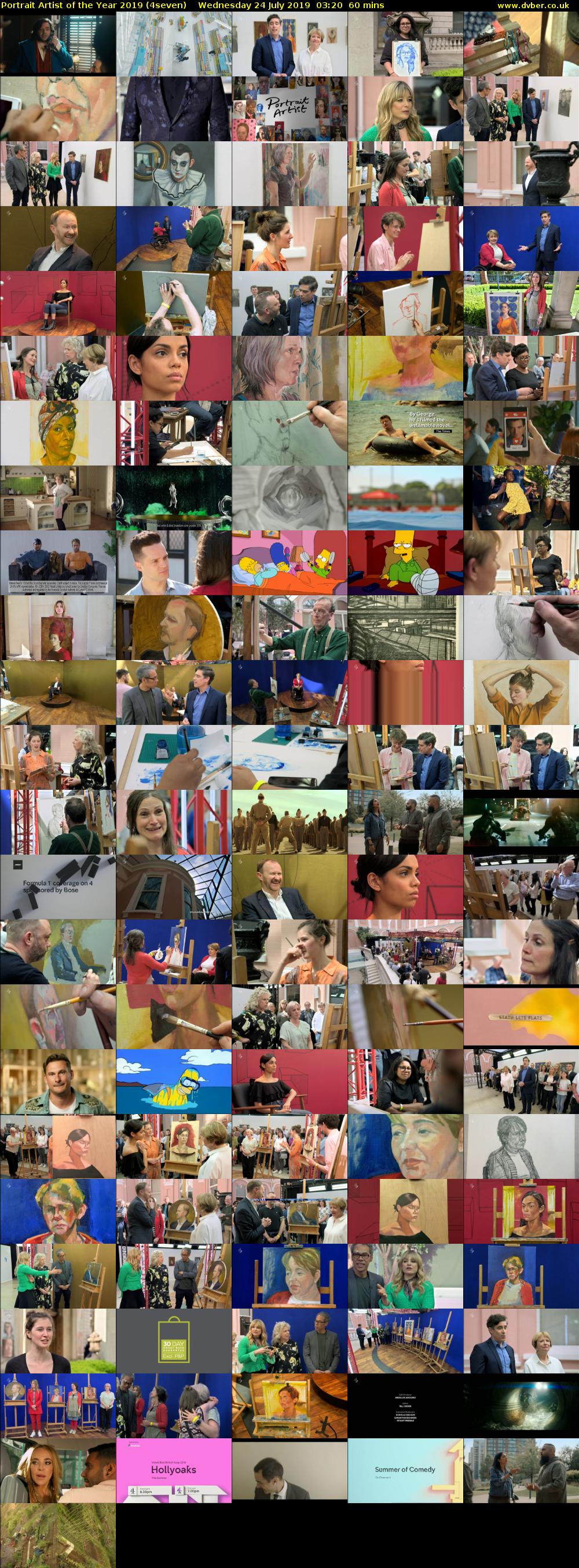 Portrait Artist of the Year 2019 (4seven) Wednesday 24 July 2019 03:20 - 04:20
