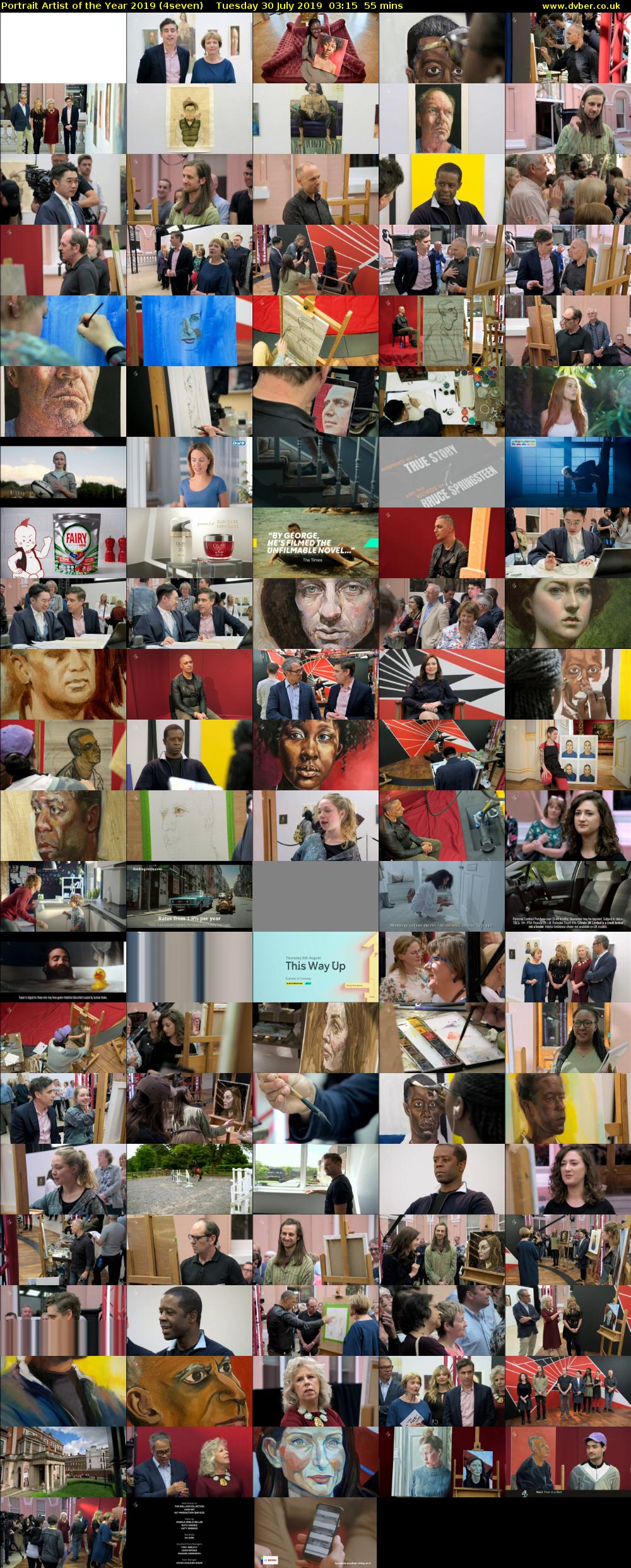 Portrait Artist of the Year 2019 (4seven) Tuesday 30 July 2019 03:15 - 04:10