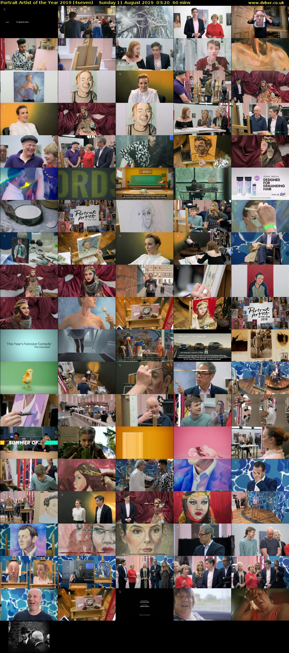 Portrait Artist of the Year 2019 (4seven) Sunday 11 August 2019 03:20 - 04:20