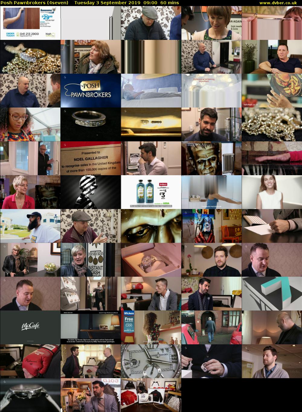 Posh Pawnbrokers (4seven) Tuesday 3 September 2019 09:00 - 10:00