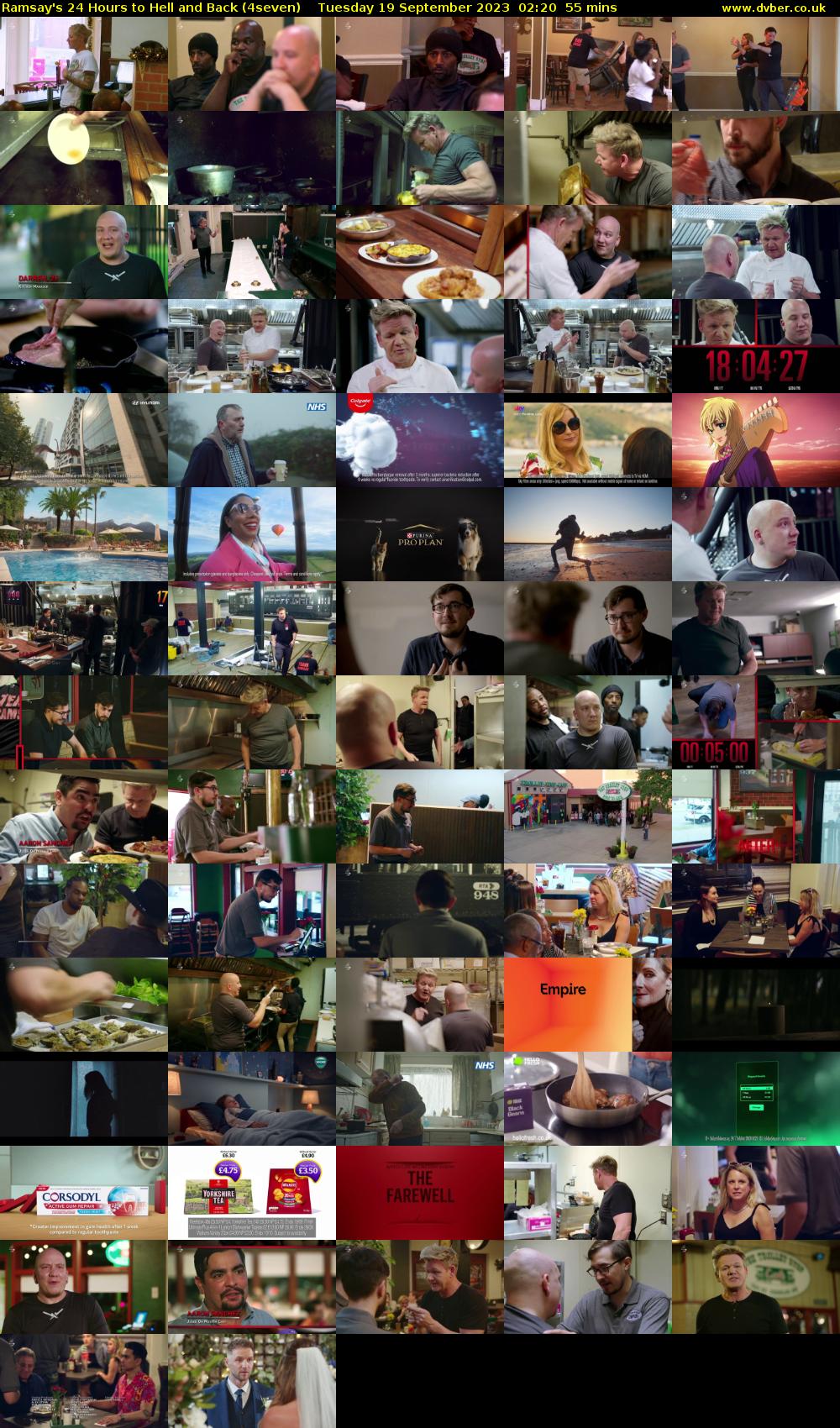 Ramsay's 24 Hours to Hell and Back (4seven) Tuesday 19 September 2023 02:20 - 03:15