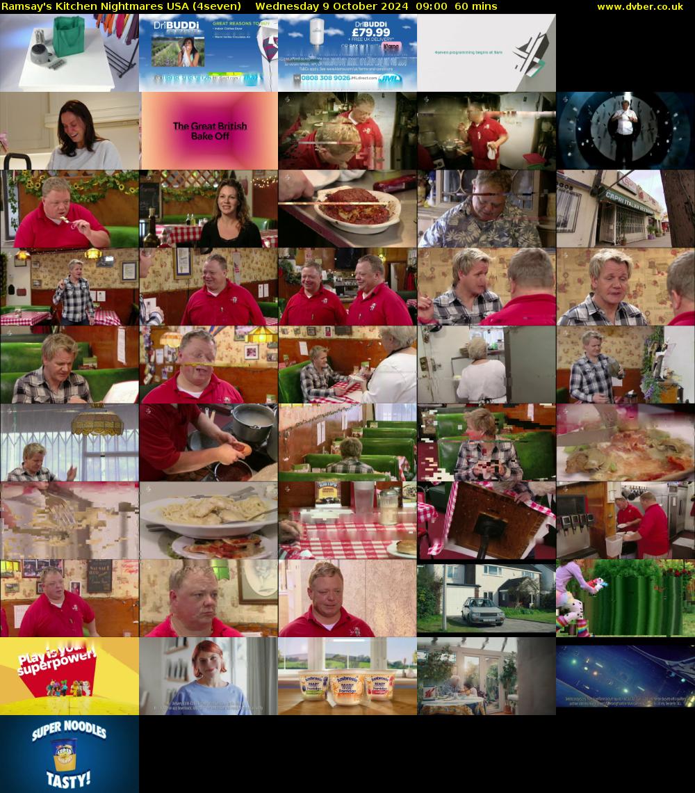 Ramsay's Kitchen Nightmares USA (4seven) Wednesday 9 October 2024 09:00 - 10:00