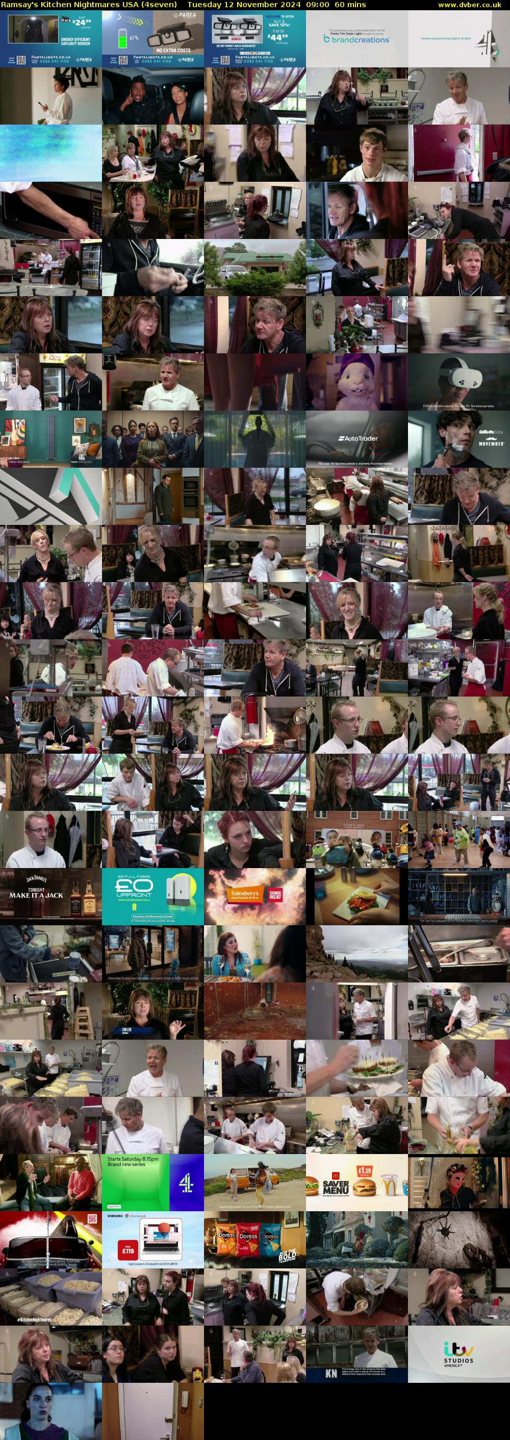 Ramsay's Kitchen Nightmares USA (4seven) Tuesday 12 November 2024 09:00 - 10:00