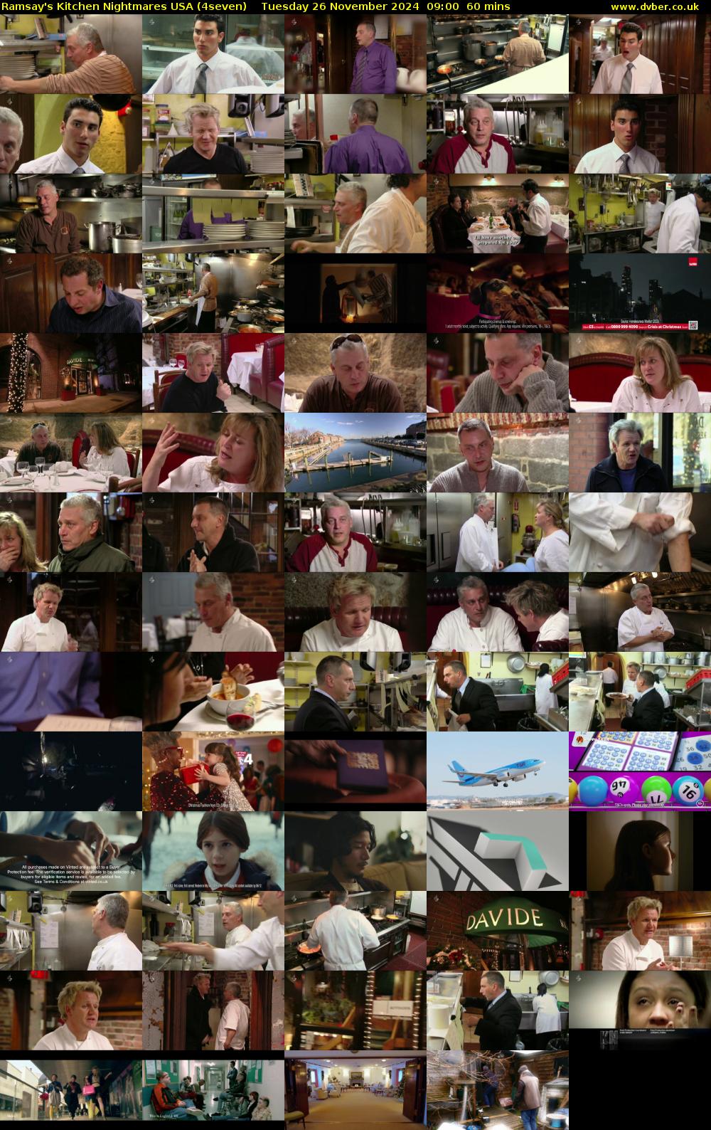 Ramsay's Kitchen Nightmares USA (4seven) Tuesday 26 November 2024 09:00 - 10:00