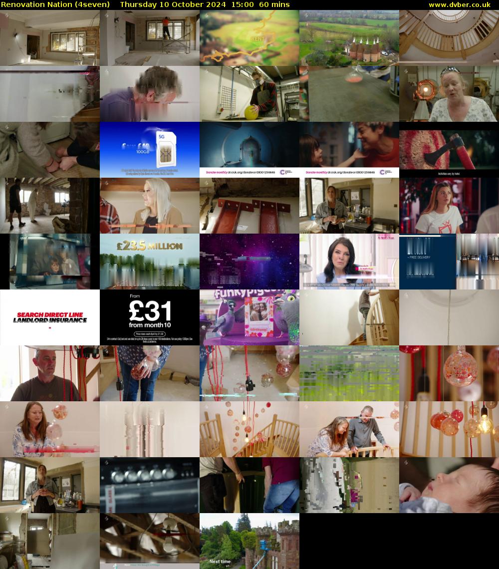 Renovation Nation (4seven) Thursday 10 October 2024 15:00 - 16:00