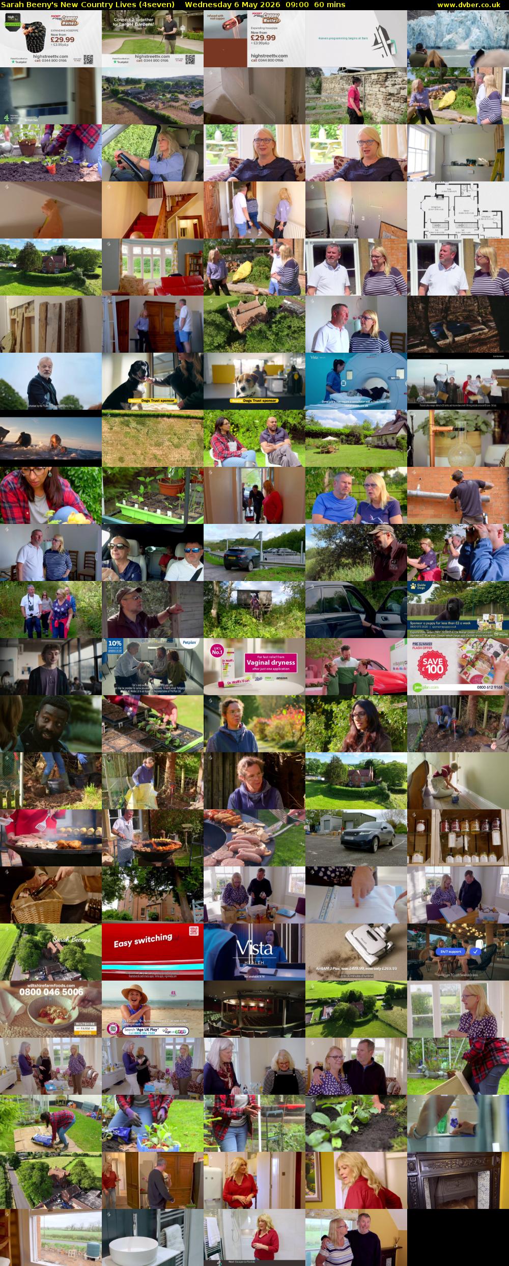 Sarah Beeny's New Country Lives (4seven) Wednesday 6 May 2026 09:00 - 10:00