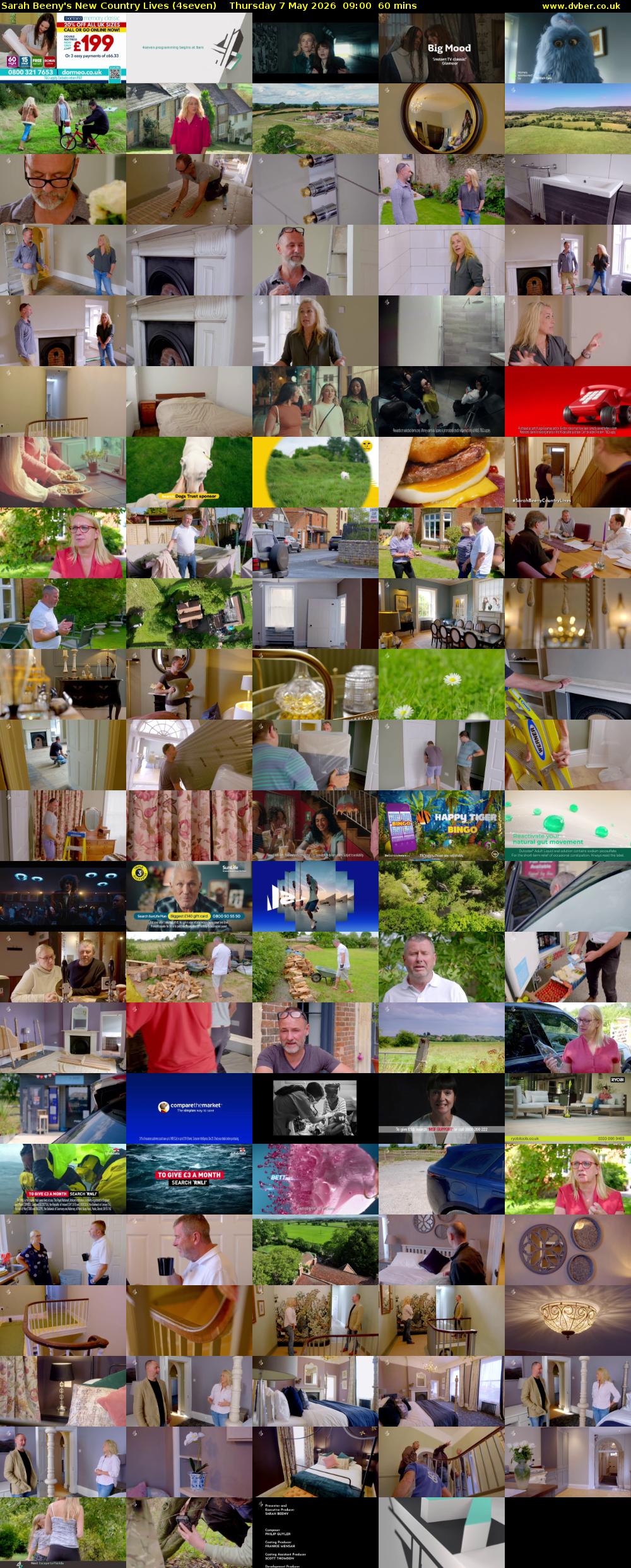 Sarah Beeny's New Country Lives (4seven) Thursday 7 May 2026 09:00 - 10:00