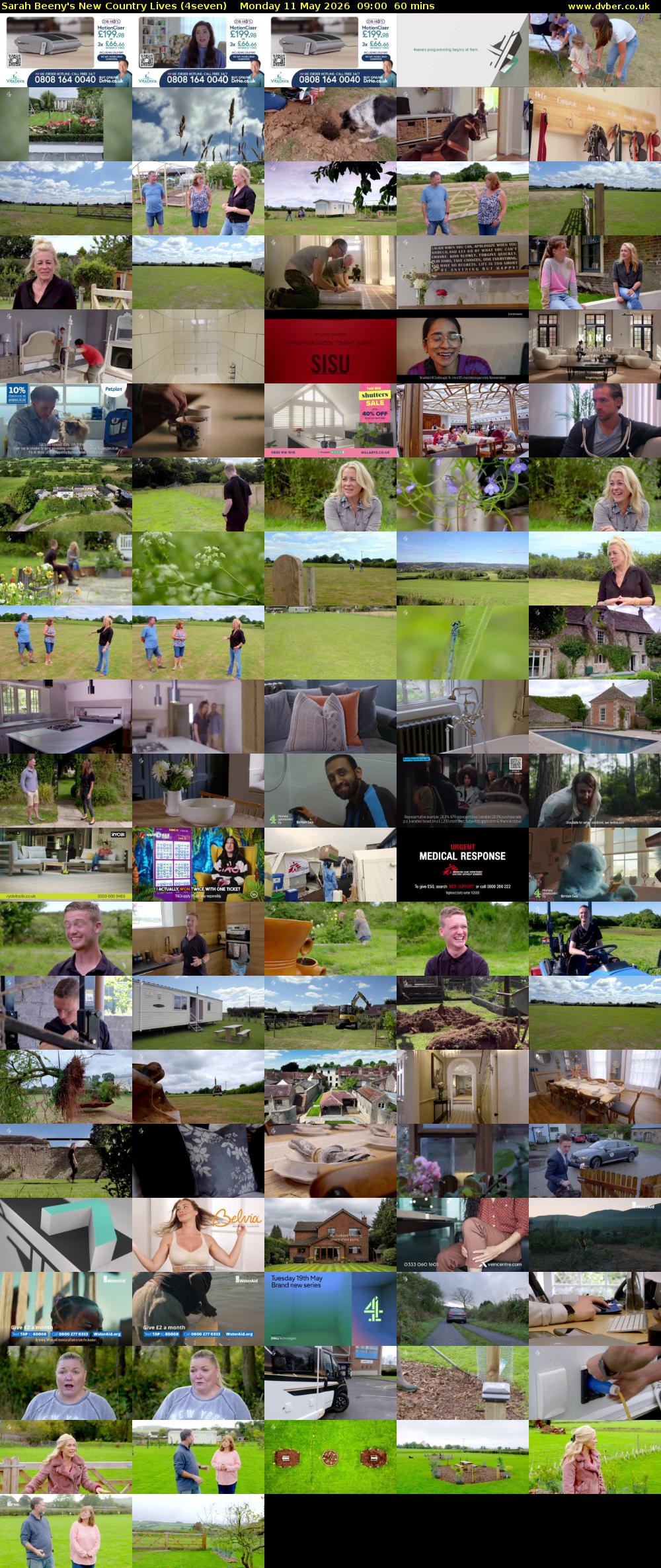 Sarah Beeny's New Country Lives (4seven) Monday 11 May 2026 09:00 - 10:00