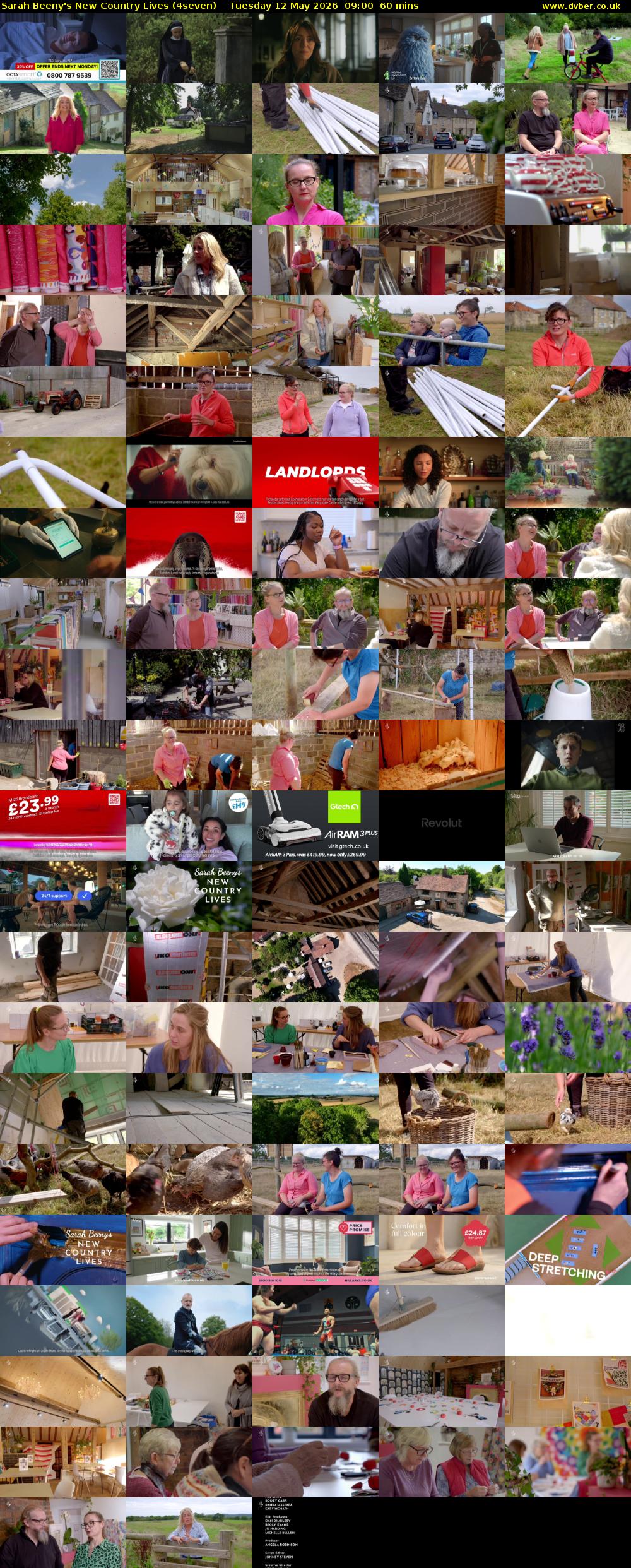 Sarah Beeny's New Country Lives (4seven) Tuesday 12 May 2026 09:00 - 10:00