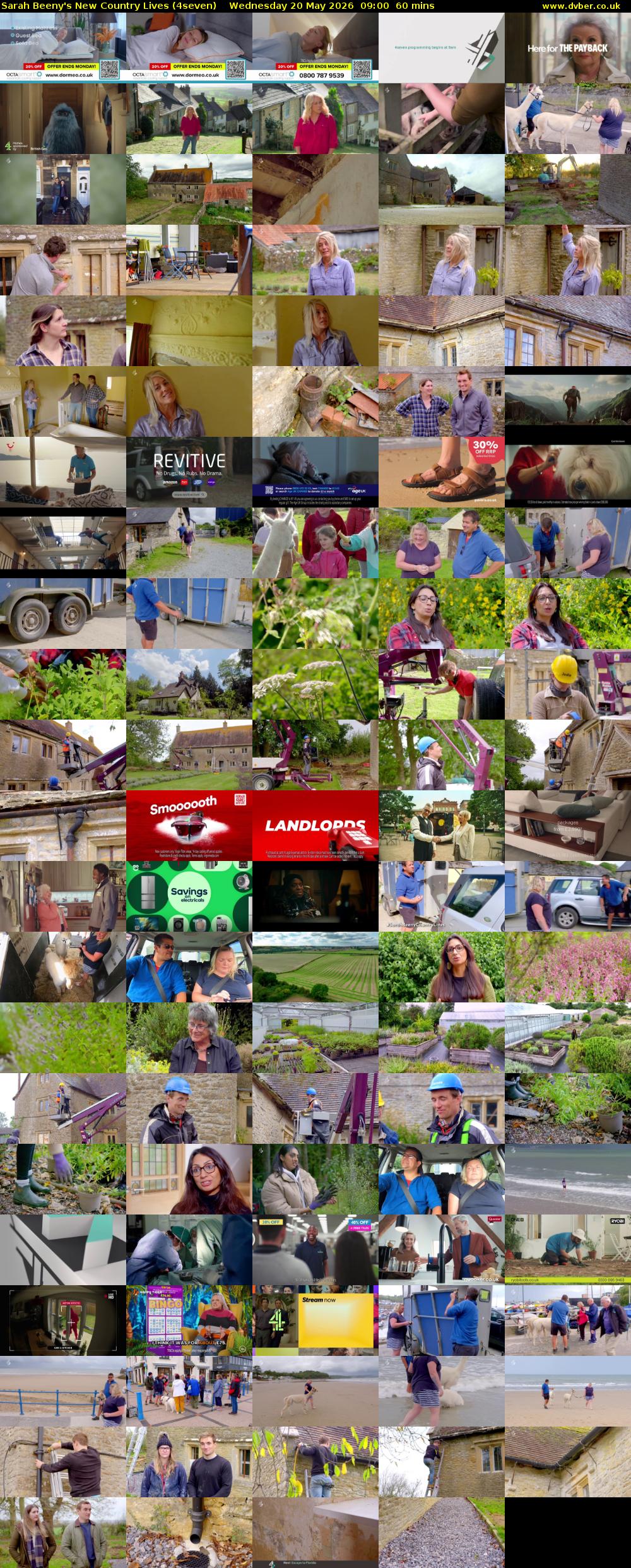 Sarah Beeny's New Country Lives (4seven) Wednesday 20 May 2026 09:00 - 10:00