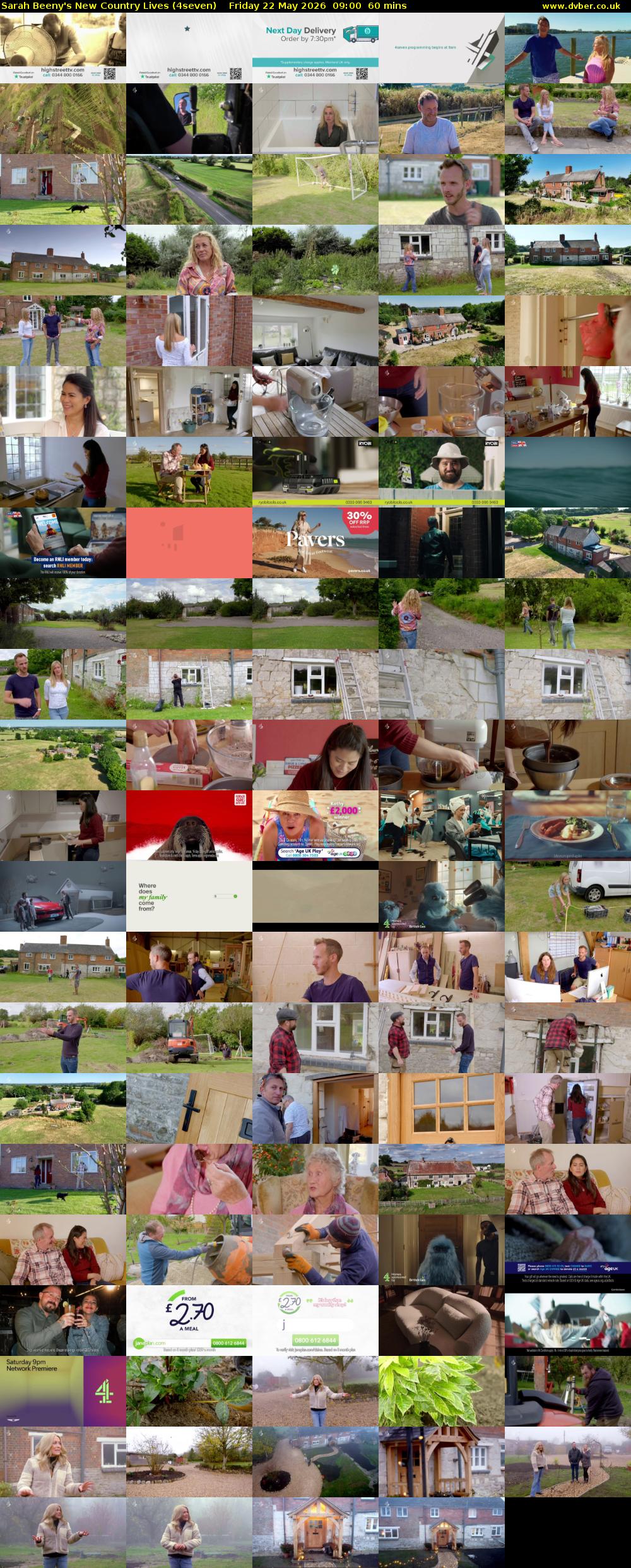 Sarah Beeny's New Country Lives (4seven) Friday 22 May 2026 09:00 - 10:00