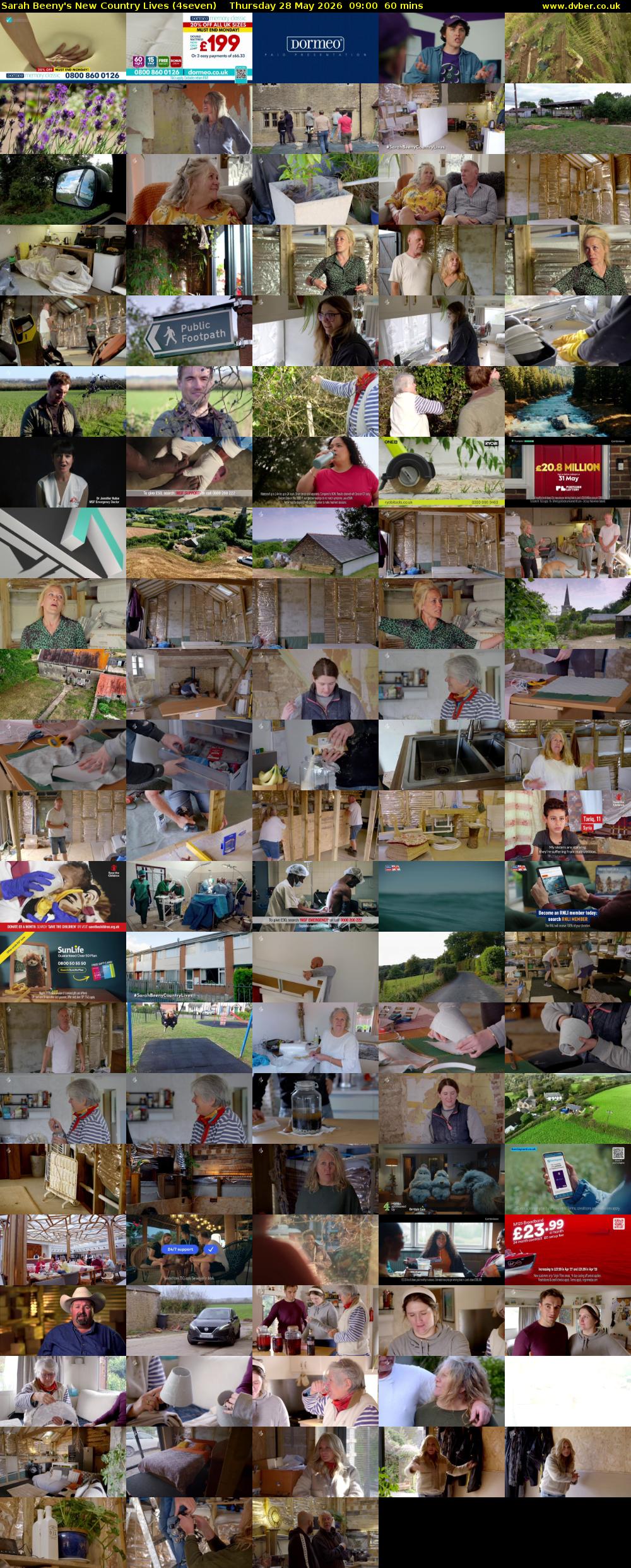 Sarah Beeny's New Country Lives (4seven) Thursday 28 May 2026 09:00 - 10:00