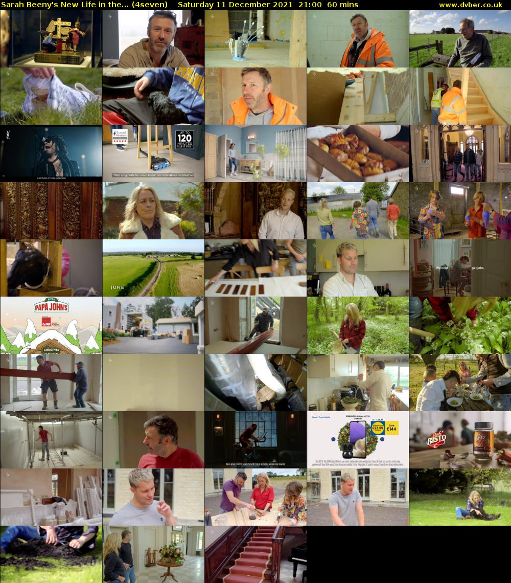 Sarah Beeny's New Life in the... (4seven) Saturday 11 December 2021 21:00 - 22:00