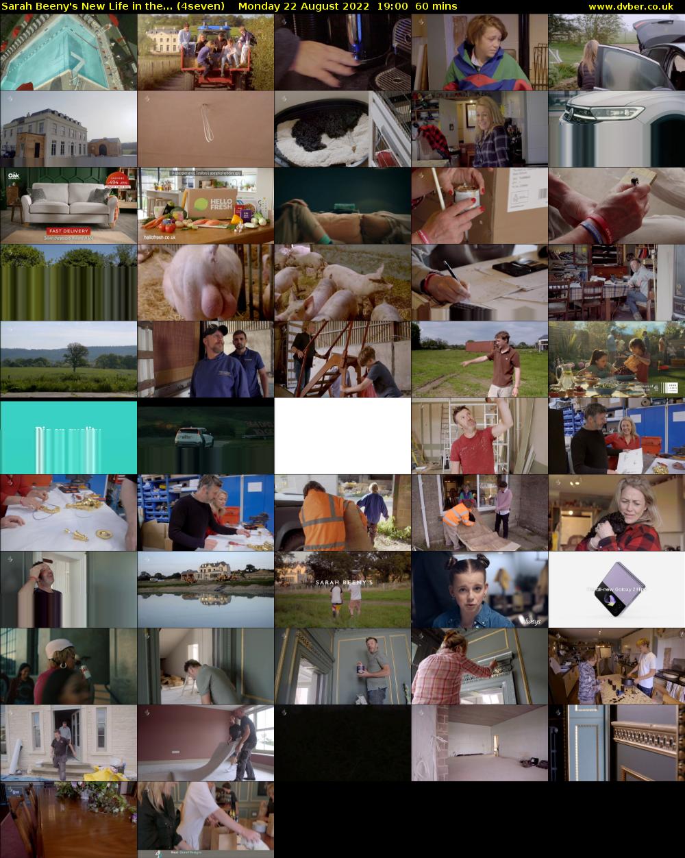 Sarah Beeny's New Life in the... (4seven) Monday 22 August 2022 19:00 - 20:00