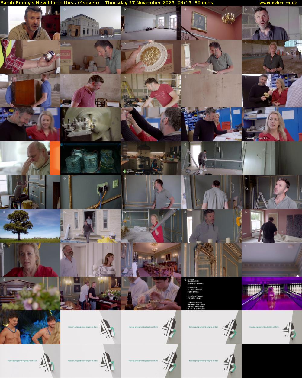 Sarah Beeny's New Life in the... (4seven) Thursday 27 November 2025 04:15 - 04:45