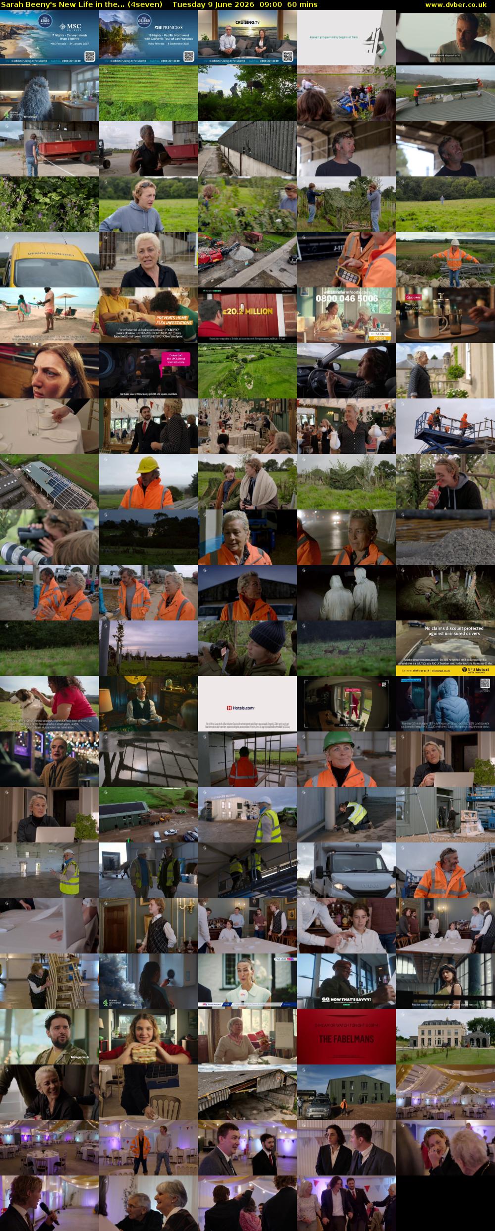 Sarah Beeny's New Life in the... (4seven) Tuesday 9 June 2026 09:00 - 10:00