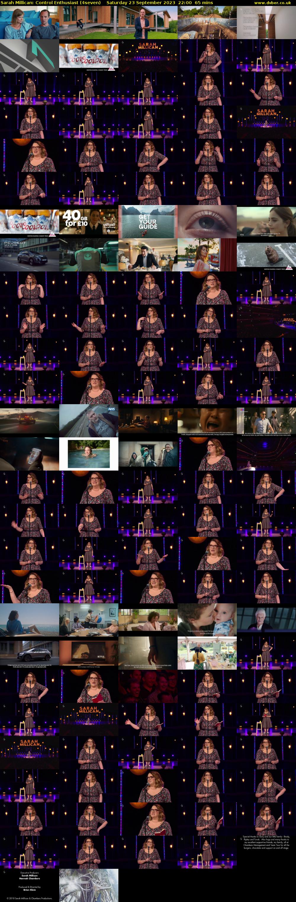 Sarah Millican: Control Enthusiast (4seven) Saturday 23 September 2023 22:00 - 23:05