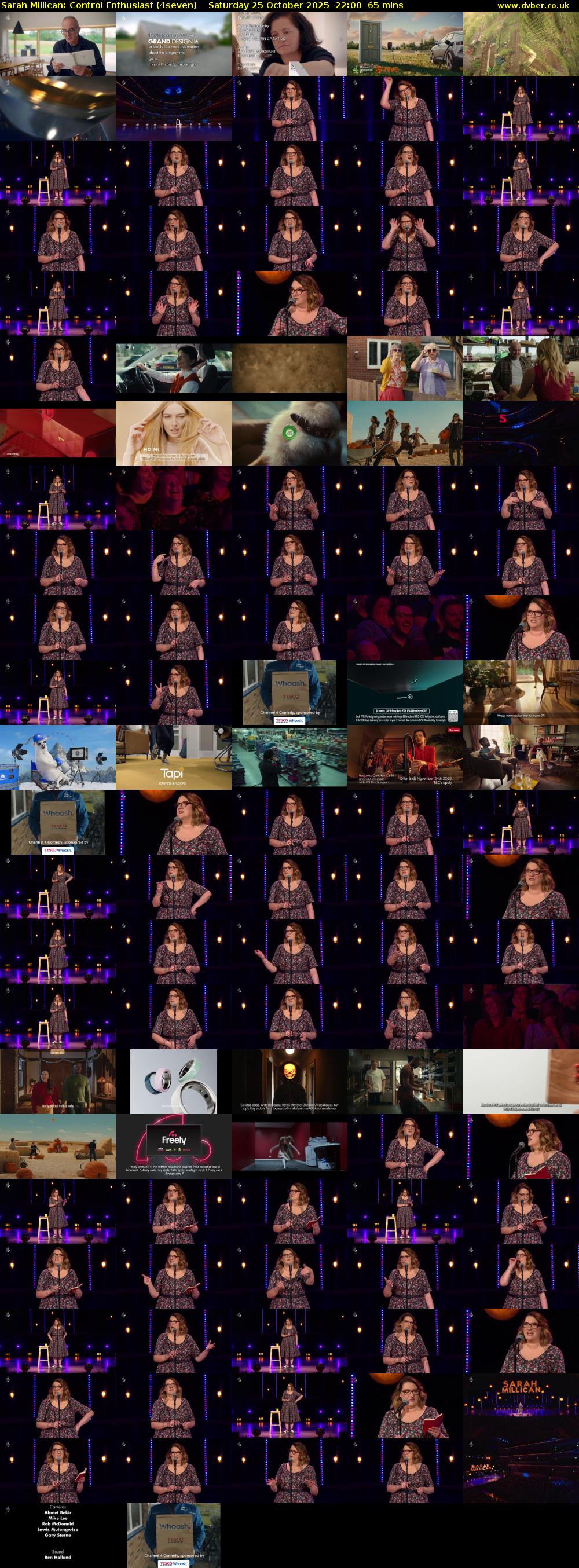 Sarah Millican: Control Enthusiast (4seven) Saturday 25 October 2025 22:00 - 23:05