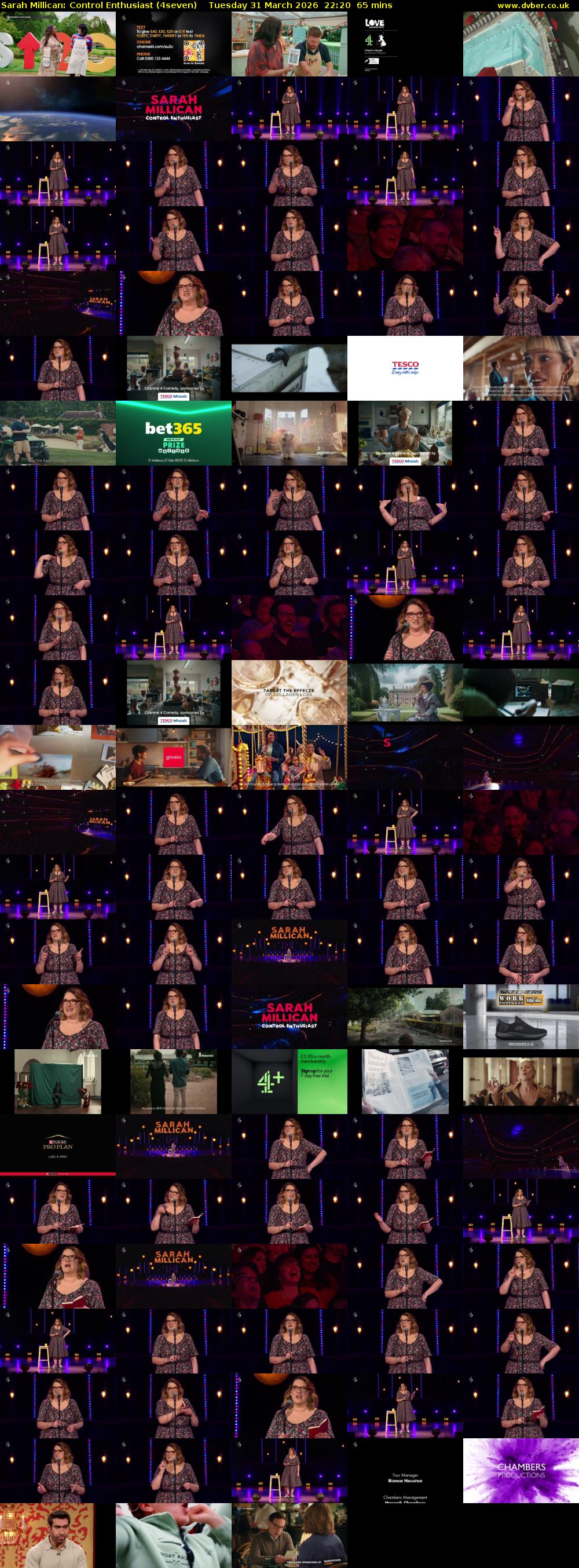 Sarah Millican: Control Enthusiast (4seven) Tuesday 31 March 2026 22:20 - 23:25