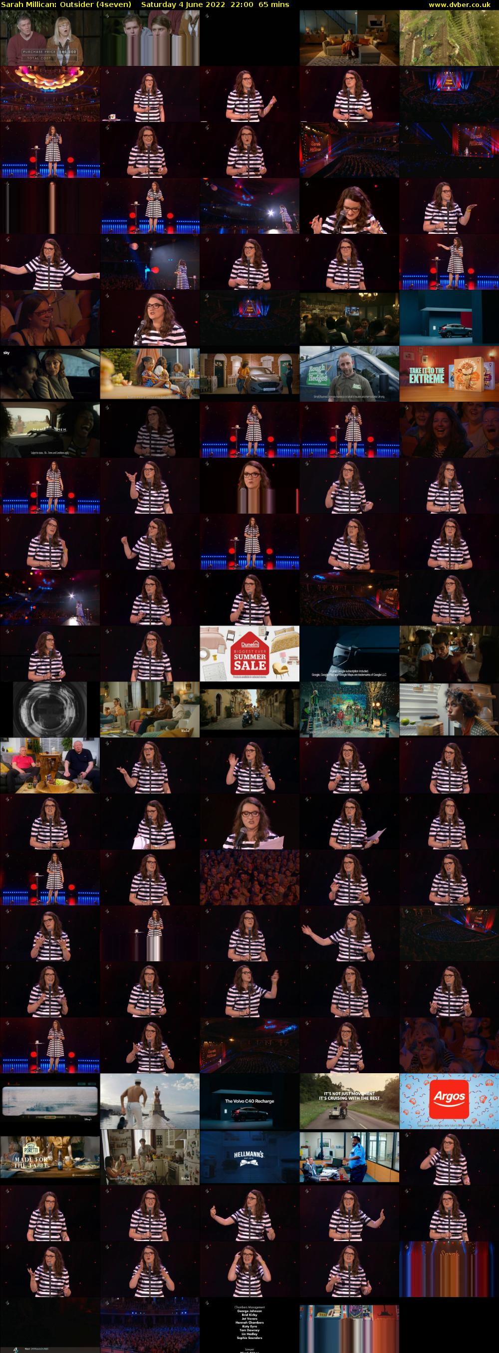 Sarah Millican: Outsider (4seven) Saturday 4 June 2022 22:00 - 23:05