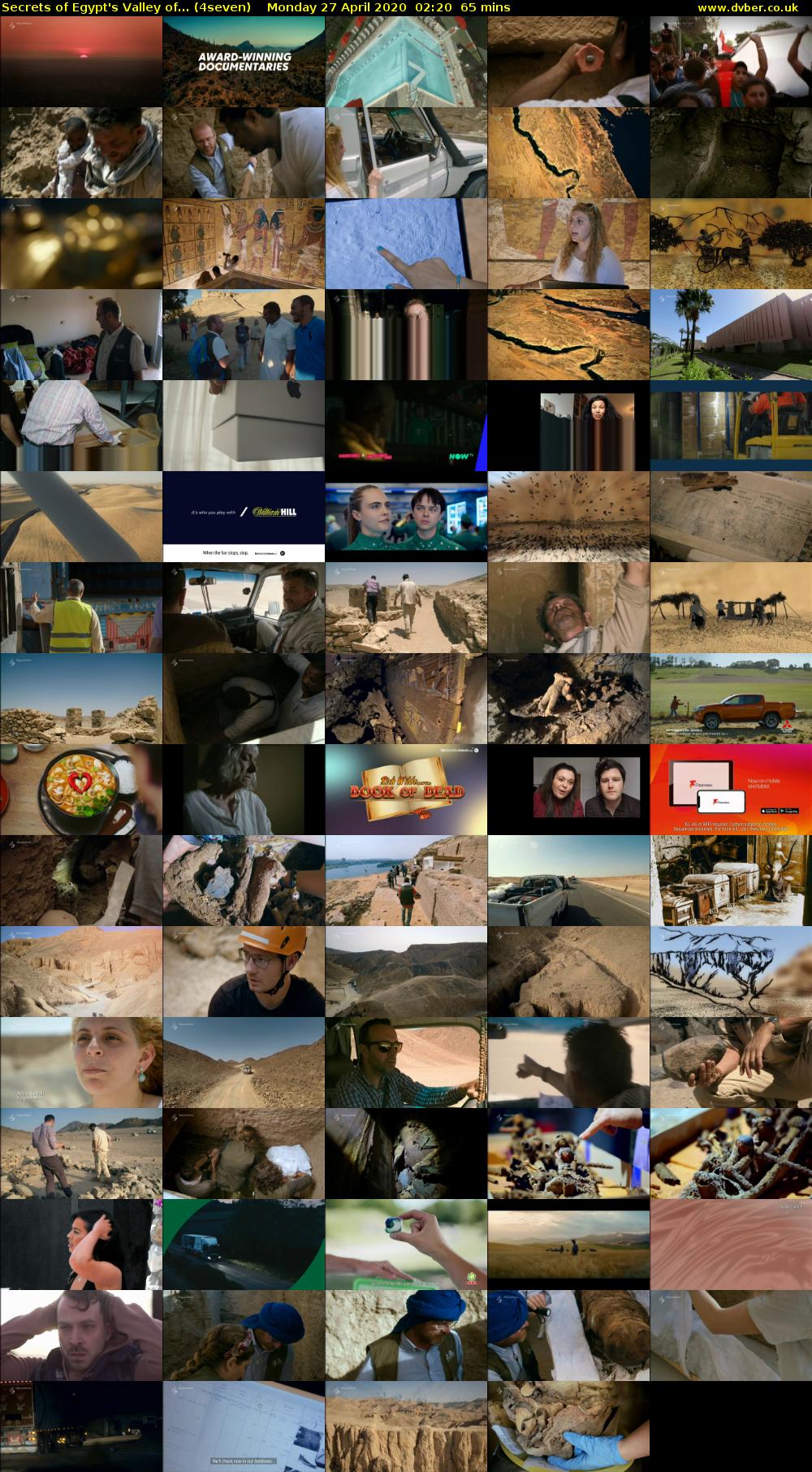 Secrets of Egypt's Valley of... (4seven) Monday 27 April 2020 02:20 - 03:25